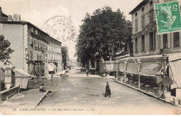 11 - CARCASSONNE - S01166 - La Rue Omer Sarrault - Commerce - Grand Café - Carcassonne