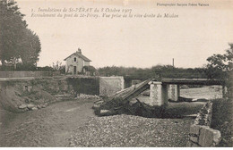 07 - ST PERAY - S04538 - Inondations Du 8 Octobre 1907 - Ecroulement Du Pont - Vue Prise De La Rive Droite Du Mialan -L1 - Saint Péray