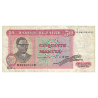 Billet, Zaïre, 50 Makuta, 1979, 1979-11-24, KM:17a, TB - Zaïre