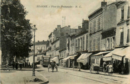 Roanne * La Place Des Promenades * Tram Tramway - Roanne