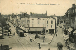 Roanne * La Rue Nationale * Place D'armes Et Rue Du Commerce * Tram Tramway - Roanne