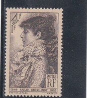 France - Année 1945 - Neuf** - N°YT 738** - Sarah Bernhardt - Unused Stamps