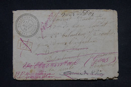 FRANCE - C.à.d. Perlé De Villecomtal / Arbois Sur Enveloppe Pour Un Soldat En 1870 - L 135905 - Krieg 1870
