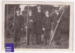 Compagnie De Débarquement à Brégançon 1930 Photo Snapshot 8,5x6cm Armée Marine Française Bormes Les Mimosas A85-90 - Guerra, Militares