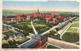 Atlanta - Bird's Eye View Of Campus And Buildings, Georgia School Of Technology - CPA Couleur - Atlanta