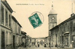 Castelferrus * La Rue De L'horloge * Villageois - Other & Unclassified