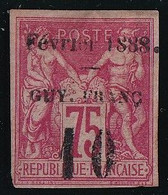Guyane N°9d - Variété Surcharge Espacée - Neuf Sans Gomme - TB - Unused Stamps