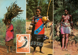 CP- SWAZILAND- Femmes Swazi- Oblitération Philatélique Timbre Swaziland* 2 Scan - Swazilandia