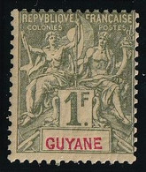Guyane N°42 - Neuf * Avec Charnière - TB - Ongebruikt