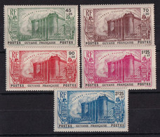 Guyane N°152/156 - Neuf * Avec Charnière - Gomme B/TB - Unused Stamps
