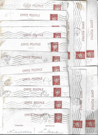 Lot De 31 Cartes Postales - Entier Postal Type Pétain  1942 - Overprinted Covers (before 1995)