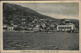 SAN FELICE CIRCEO ( LATINA ) VILLINI E PANORAMA VISTI DAL MARE - EDIZ. PROSCIUTTI - SPEDITA - 1940s (13676) - Latina