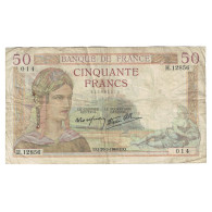 France, 50 Francs, Cérès, 1940, H.12856, TB, Fayette:18.40, KM:85b - 50 F 1934-1940 ''Cérès''