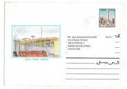 Afghanistan 2007 Airmail Prepaid Cover Of 2 AFS, Using Ghori Power Station. - Afghanistan
