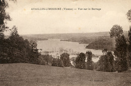 14228 Cpa 86 Availles Limouzine - Vue Sur Le Barrage - Availles Limouzine