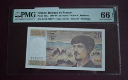 Banknotes France  20 Francs Debussy 1983 PMG 66 - 20 F 1980-1997 ''Debussy''