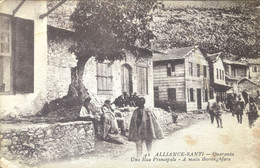 Delcampe - Alliance-Santi - Quaranta, Une Rue Principale - CPA Animée - Albanien