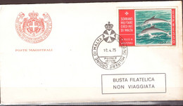 Italia S.M.O.M. 1975 Espressi. Delfini UnN°E1 10-4-75 FDC (o) Vedere Scansione - Lotti E Collezioni