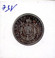 France. Napoléon III. 2 Francs 1869A - 2 Francs