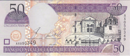 BILLETE DE LA REPUBLICA DOMINICANA DE 50 PESOS ORO DEL AÑO 2002 SIN CIRCULAR (UNC)  (BANKNOTE) - Dominicaine