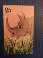 Soviet Card - Rhino 1970s - Rinoceronte