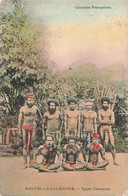 CPA NOUVELLE CALEDONIE - Types Canaques - Colonies Francaises - Etuis Péniens - Colorisé - Nuova Caledonia