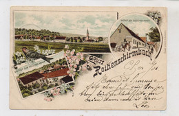 0-4250 EISLEBEN - ROTHENSCHIRMBACH, Lithographie 1897, Gasthof Zum Goldenen Anker, Druckstelle Quer - Eisleben