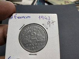 FRANCE 2 FRANCS 1943 KM# 904.1 (G#32-97) - 2 Francs
