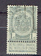 Préo - Voorgestempelde Postzegels 850 B - Anvers  1907 Timbre N°53 - Roulettes 1894-99