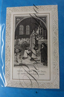 Holy Card  Dentelle Kant  Lace    Grimbergen Brussel 1915  ""Leopold VAN LINT "" Priester Bisdom Alexandria La (Amerika) - Andachtsbilder