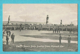 * Plymouth (Devon - England) * (Valentine's Series, 65760) The Sir Francis Drake Bowling Green, Lighthouse, Phare, Old - Plymouth