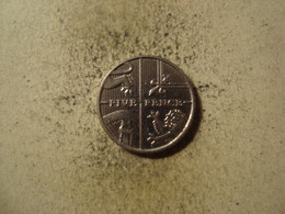 MONNAIE GRANDE BRETAGNE 5 PENCE 2012 - 5 Pence & 5 New Pence