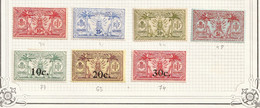 Nouvelle Hébrides YT39 Oblit YT 41, 44, 48, 63, 73/4 N* Infime - Unused Stamps