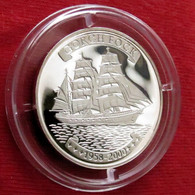 Togo 500 Fr 2000 Sail Ship Gorch Fock Silver Proof - Togo