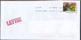 France-IDTimbres - Jardin Du Pays D'Auge - YT IDT 7 Sur Lettre Du 22-07-2011 - Lettres & Documents