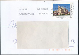 France-IDTimbres - Cathédrale De Narbonne - YT IDT 7 Sur Lettre Du 11-10-2010 - Lettres & Documents