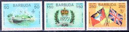 Antigua Barbuda 1977 Set Of Stamps To Celebrate The Silver Jubilee Visit In Unmounted Mint. - Barbuda (...-1981)