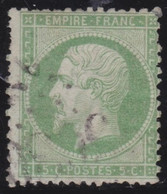 France   .   Y&T  .   20     .     O    .    Oblitéré - 1862 Napoléon III.