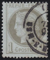 France   .   Y&T  .   50      .     O    .    Oblitéré - 1871-1875 Ceres