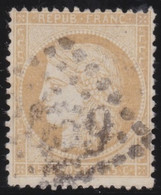 France   .   Y&T  .   59      .     O    .    Oblitéré - 1871-1875 Cérès
