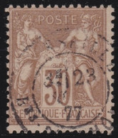France   .   Y&T  .   69      .     O    .    Oblitéré - 1876-1878 Sage (Tipo I)