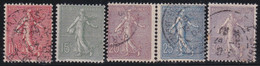 France   .   Y&T  .   129/133     .     O (130: ** )      .    Oblitéré - Used Stamps