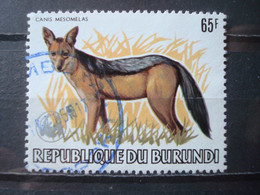 BURUNDI 1983 65F FROM FAUNA SET (with WWF Overprint) / USED - Oblitérés