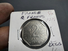 FRANCE 2 FRANCS 1979 KM# 942.1 (G#33-56) - 2 Francs