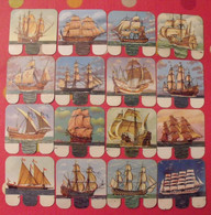 Lot De 16 Plaquettes Bateaux Voiliers. Huilor Samo Dulcine. Collection Complète. Lot 21 - Plaques En Tôle (après 1960)