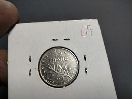 FRANCE 1/2 FRANC 1968 KM# 931.1 (G#33-69) - 1/2 Franc