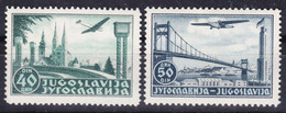 Yugoslavia Kingdom 1940 Airmail Mi#426-427 Mint Hinged - Unused Stamps