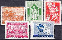 Yugoslavia Kingdom 1940 Mi#413-417 Mint Hinged - Unused Stamps