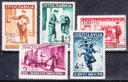 Yugoslavia Kingdom 1940 Mi#408-412 Mint Hinged - Neufs