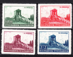 Yugoslavia Kingdom, 1939 Mi#389-392 Mint Hinged - Neufs